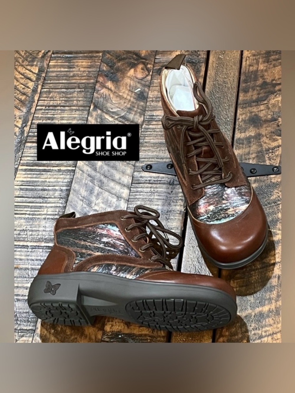 Alegria Leather Izzy Earthen ankle boot size EU 36